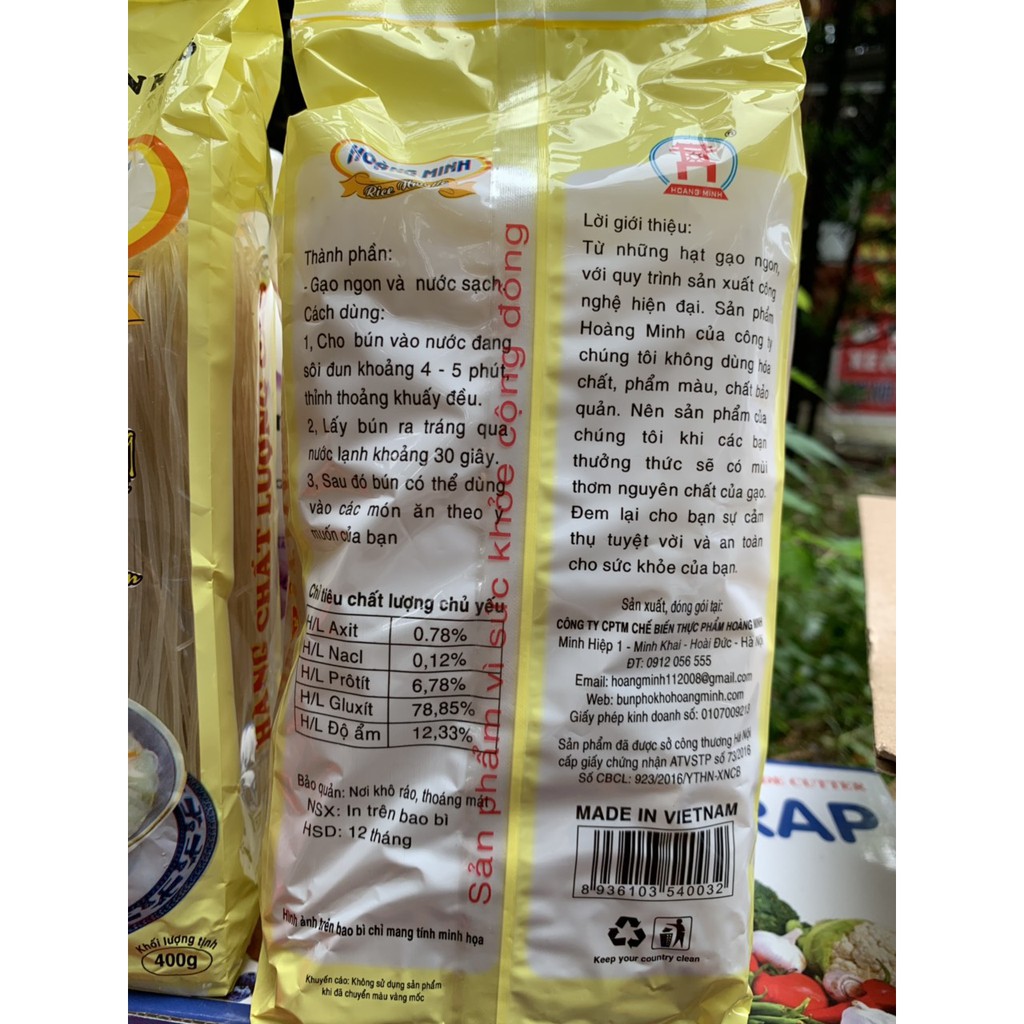 ĐẶC SẢN BÚN KHÔ HOÀNG MINH 400G