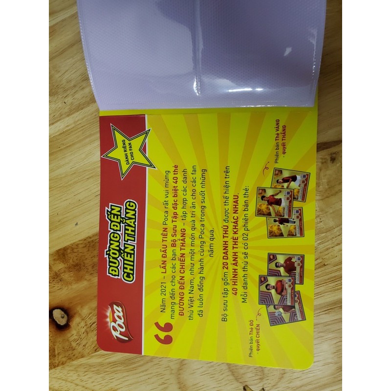 FULL ALBUM + thẻ Poca Đội Tuyển Việt Nam Mùa 2020-2021 Mới 100% | Có GRAB,NOW SHIP Trong Ngày