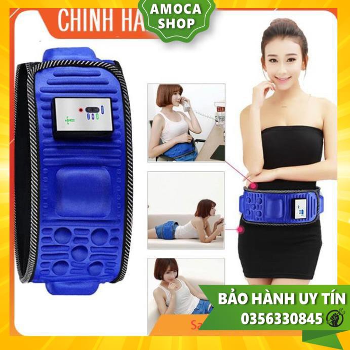 Đai rung x5, Đai massage TOÀN THÂN GIẢM EO, bụng pin sạc đèn hồng ngoại giảm mỡ bụng [ CÓ VIDEO]
