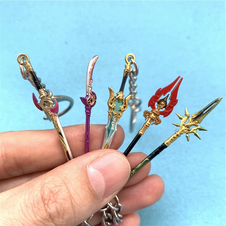 [ 6cm ] Móc khóa hợp kim mini Thần Khí Genshin Impact - Baystore