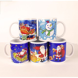 Cốc sứ uống trà cà phê in hình giáng sinh an lành - Quà tặng Noel