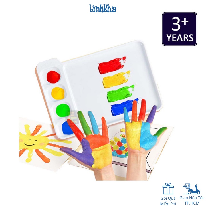 Bảng Pha Màu Nước Cho Bé Vẽ Tranh Bằng Tay - Finger Paint Palette - Hiệu Mideer
