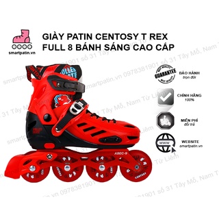 Giày patin centosy t rex màu đỏ cao cấp