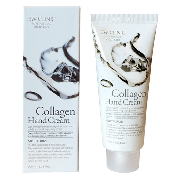 Kem dưỡng da tay 3W CLINIC Collagen Hand Cream 100ml