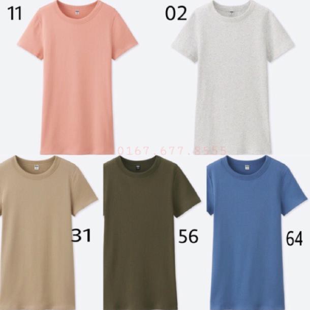 Áo len tăm cộc tay nữ Uniqlo size L và XL các màu (bill xem ảnh) .