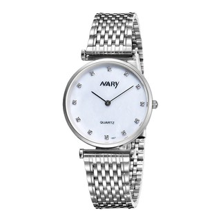 Đồng Hồ Nữ Nary 1907 Dây Thép Không Gỉ (Có 2 Màu: Trắng, Demi Trắng)