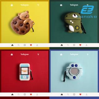 Vỏ bảo vệ hộp sạc tai nghe airpods1 / 2 inpods 12 Bluetooth bằng silicon kiểu dáng hoạt hình dễ thương cho nam nữ