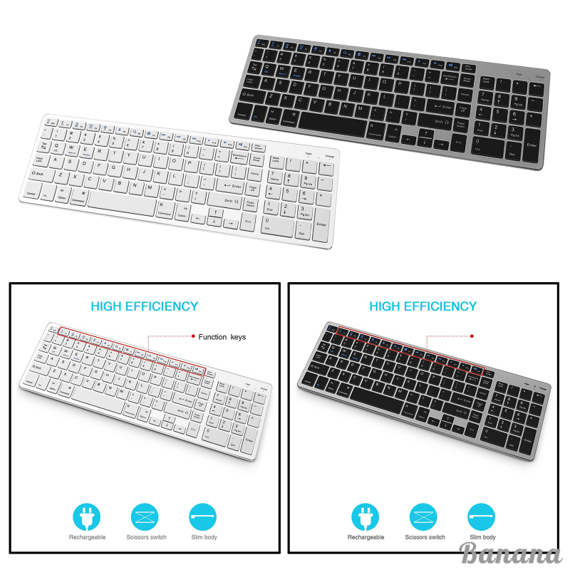 Bàn Phím Bluetooth Không Dây Cho Windows Ios Android Mac Os Laptops Pc | WebRaoVat - webraovat.net.vn