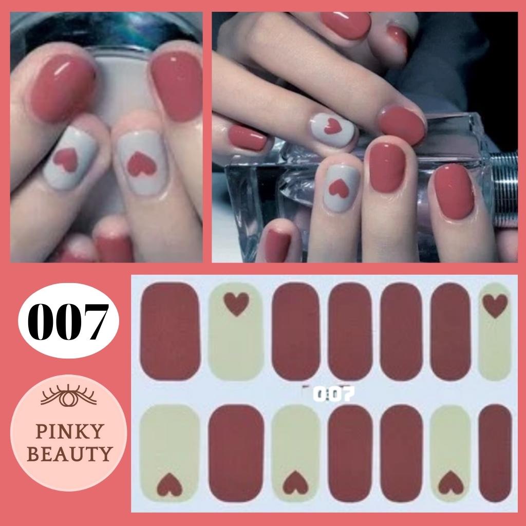 Bộ Sticker Dán Móng Tay - Hình Dán Móng Nail, Nhãn Dán Trang Trí Móng Họa Tiết 3D Dễ Thương Xinh Xắn - Pinky Beauty