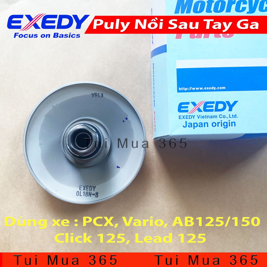 Bộ Puly EXEDY Nồi Sau Xe Air Blade 125/150, PCX, Vario, SH Mode, Click 125
