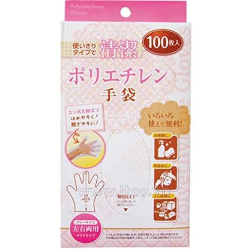Set 100 găng tay nilon (Hàng Nhật nội địa)