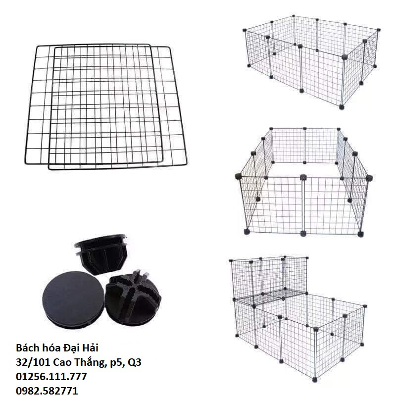 [FREESHIP 99K TOÀN QUỐC] CHUỒNG CHÓ MÈO LẮP GHÉP ĐA NĂNG - 8 MIẾNG LƯỚI 35*35