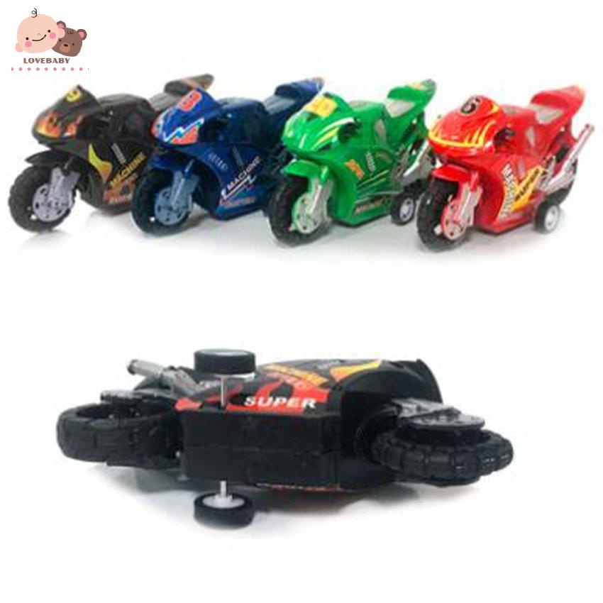 [HOT]Kids Children Plastic Pull Back Car Beach Four-wheel Motorcycle Model Gifts