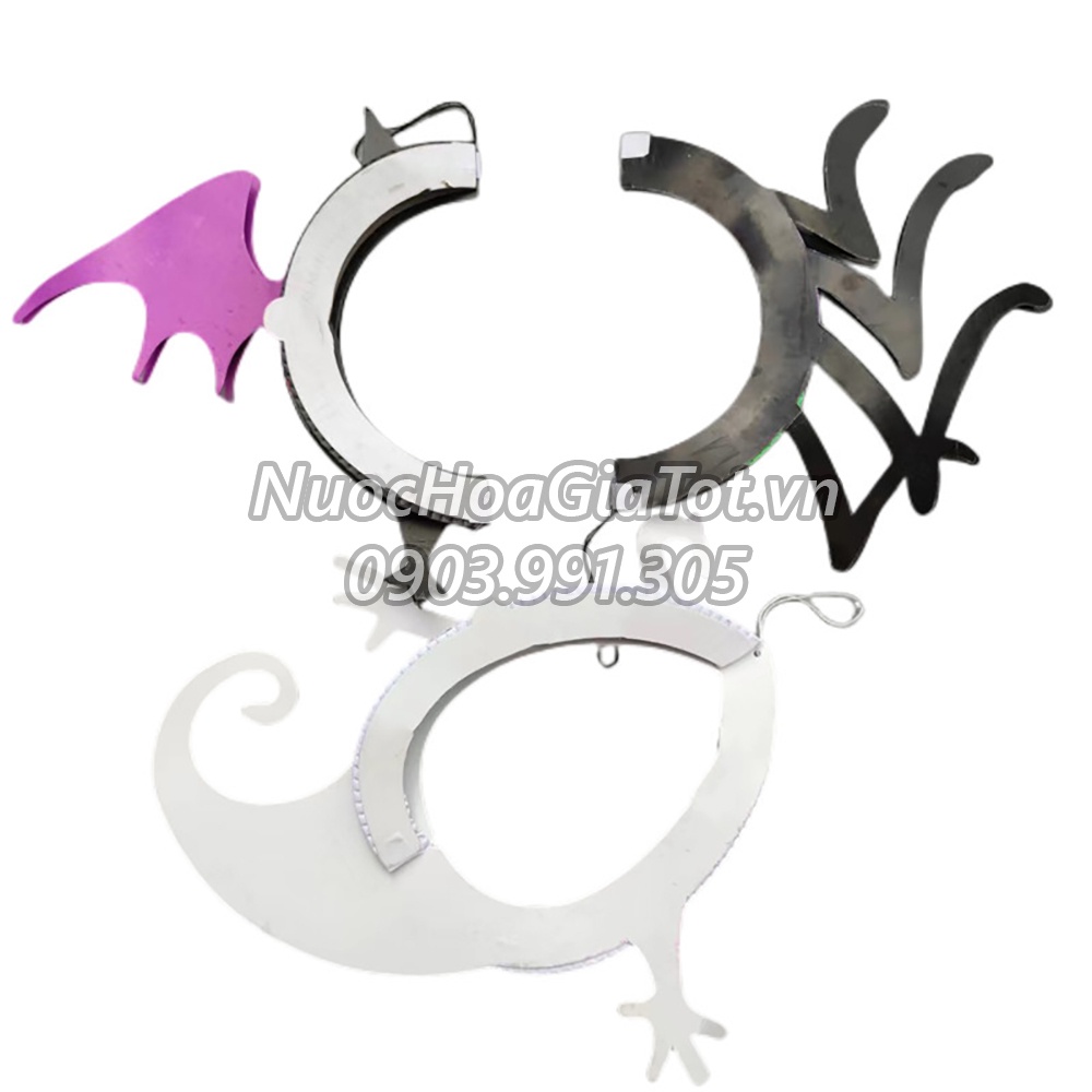 Set 3 món đèn lồng giấy xếp đây treo trang trí halloween hình dơi, nhện, ma treo