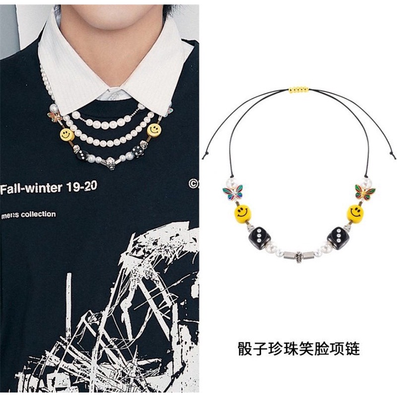 Vòng cổ/vòng tay mặt hình bướm / đầu lâu / viên xúc xắc phong cách hip hop cá tính