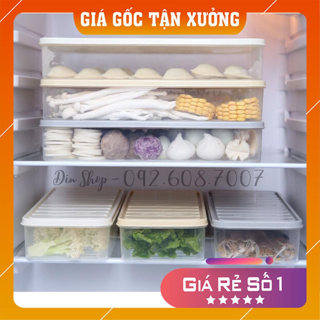 Hộp đựng thức ăn tủ lạnh DIN SHOP Hộp đựng thực phẩm bảo quản thức ăn để trong tủ lạnh rất tiện dụng