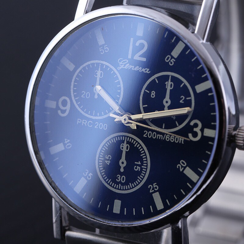 Đồng hồ Geneva T1 thời trang nam nữ dây kim loại SLLw489