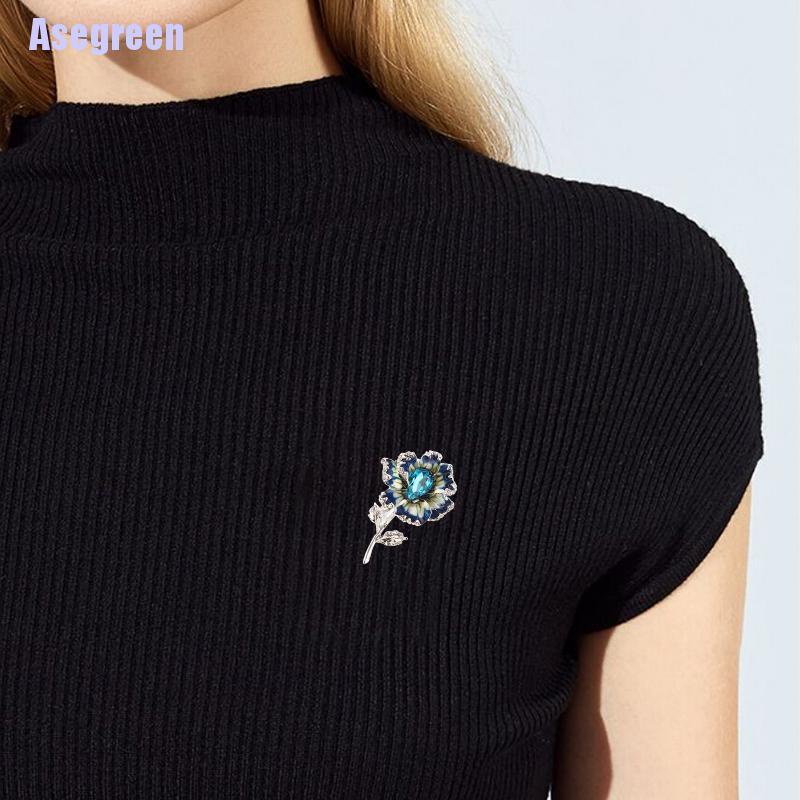 Ghim cài áo hình bông hoa xinh xắn thời trang