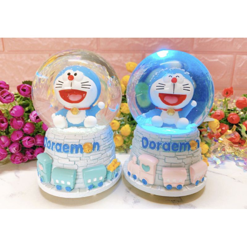 Quả cầu tuyết Doraemon 10cm/12cm có đèn