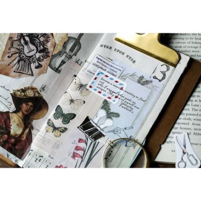 Bộ 45 Sticker Hàn Quốc hình đồ dùng dán trang trí E08