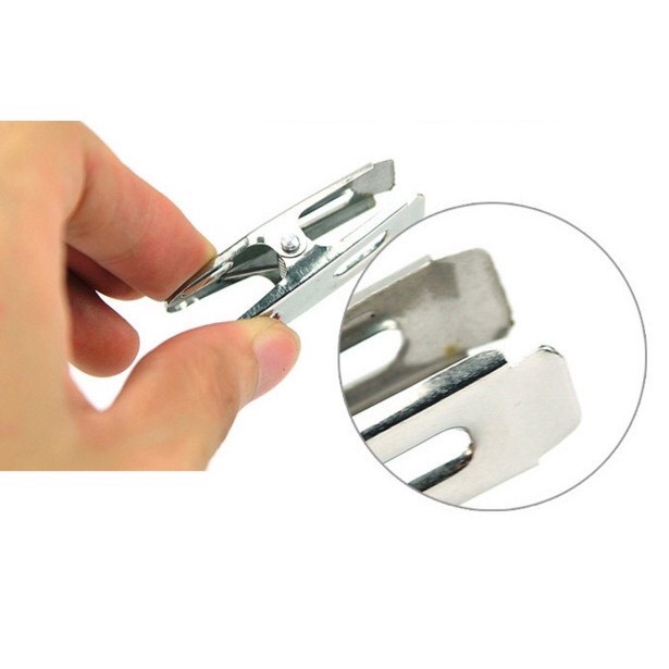 sỉ 10 kẹp quần áo lỗ vuông bằng inox 304 siêu chắc siêu bền