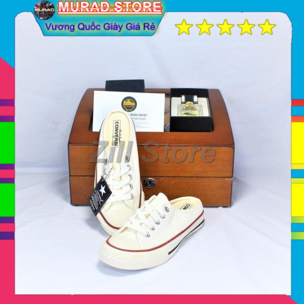 sục đạp gót cv trắng kem cao cấp