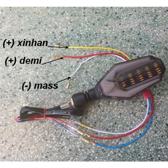 full bộ đèn xinhan + demi với mạch khiển 12vdc độ chế xe moto xe gắn máy