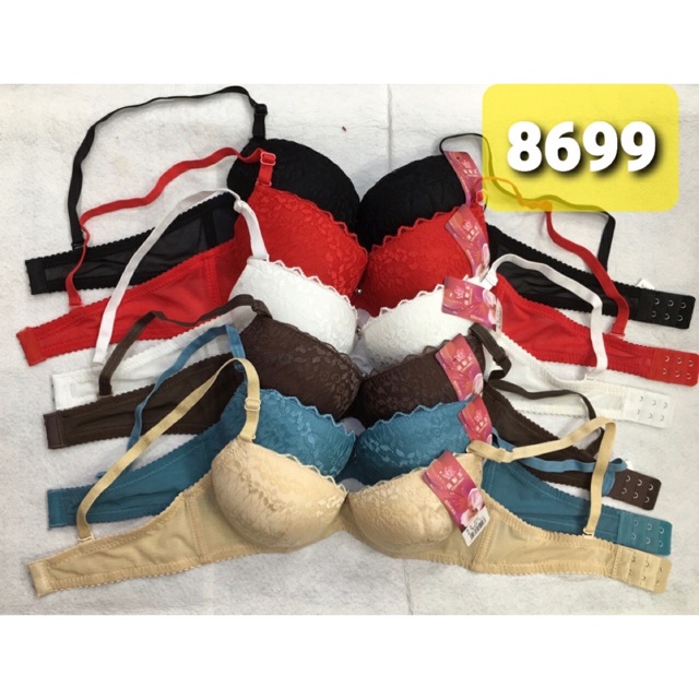 Áo ngực (8699) ren mút dày cài sau 2 móc