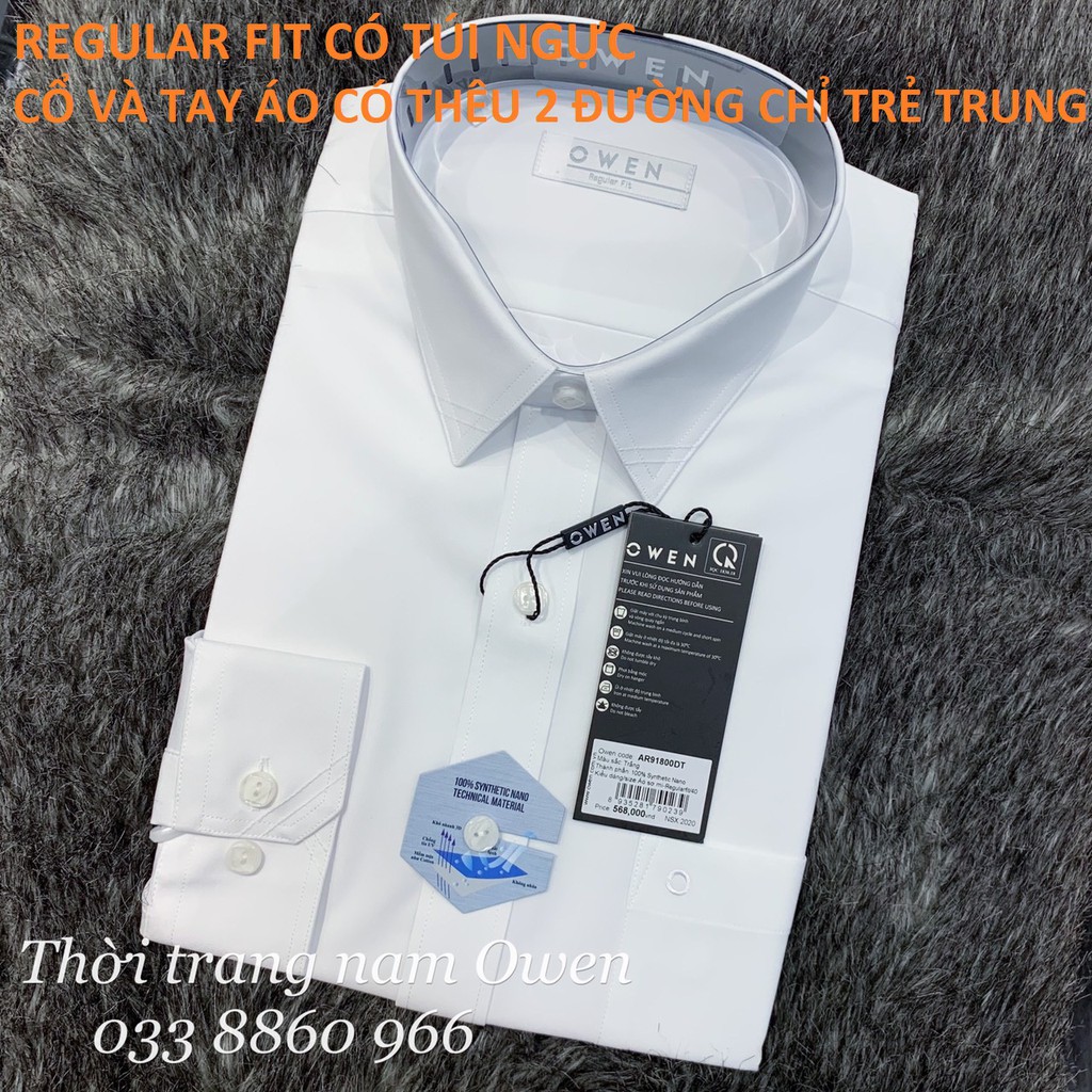 OWEN - Áo sơ mi trắng OWEN chất Nano không nhăn (REGULAR/SLIM) | BigBuy360 - bigbuy360.vn