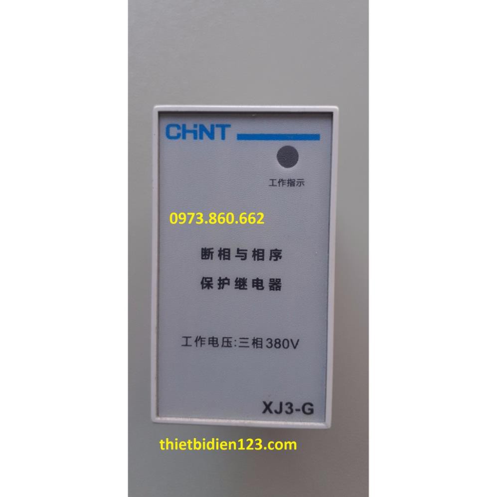 Bảo vệ mất pha động cơ CHINT XJ3-G Chính hãng - Bảo vệ mất pha, bảo vệ đảo thứ tự pha -TBĐ