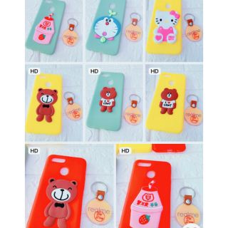 Ốp lưng OPPO A12/F9/A7/A5s hình gấu silicon dẻo cute