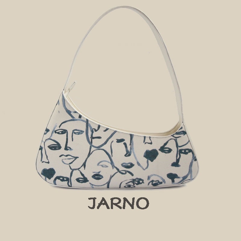 Túi kẹp nách nữ màu thời trang hoạ tiết phong cách Hàn Quốc TKNN001 SẴN