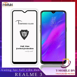 Miếng dán Kính cường lực 9H dành cho máy Realme 3 - Full viền đen