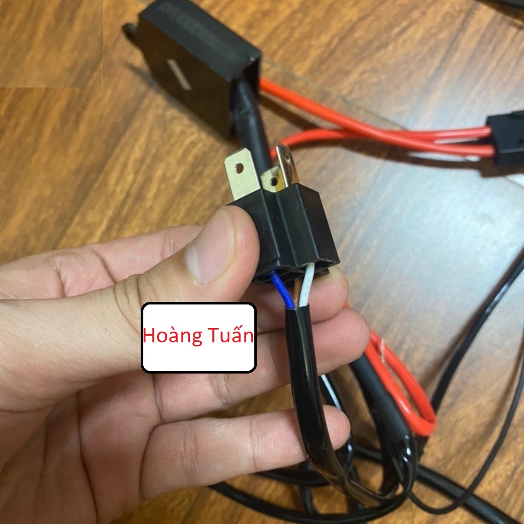 Dây Giật H4 bộ 2 dây giật pha cos cho bóng đèn Xenon H4 bộ dây Relay H4 chuyên cho thợ độ đèn