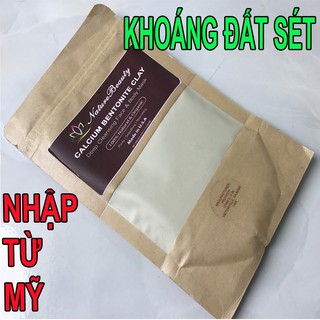 Bột đất sét Calcium Bentonite Clay của Nature Beaty (gói 113gr) - Nhập từ Mỹ, botdatset