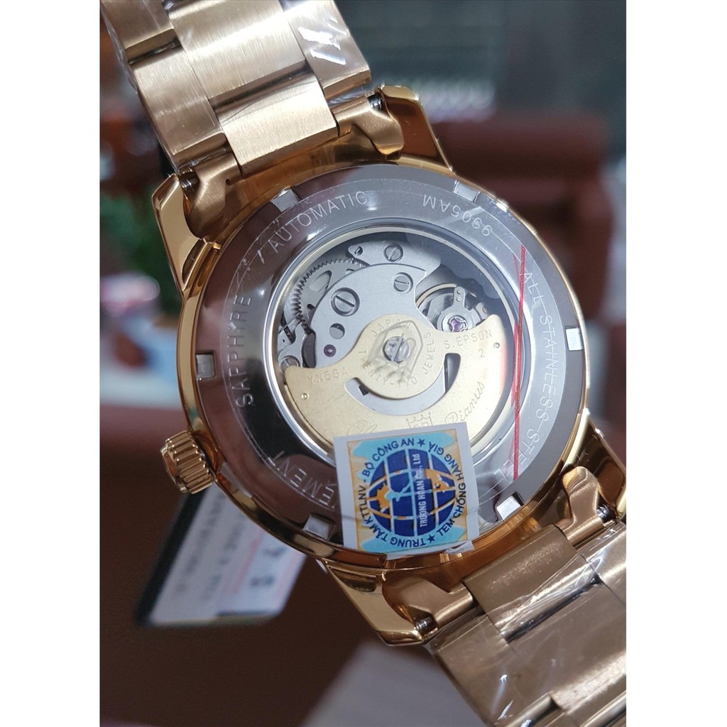 Đồng hồ nam mặt kính sapphire Olym Pianus OP990-05AMK đen