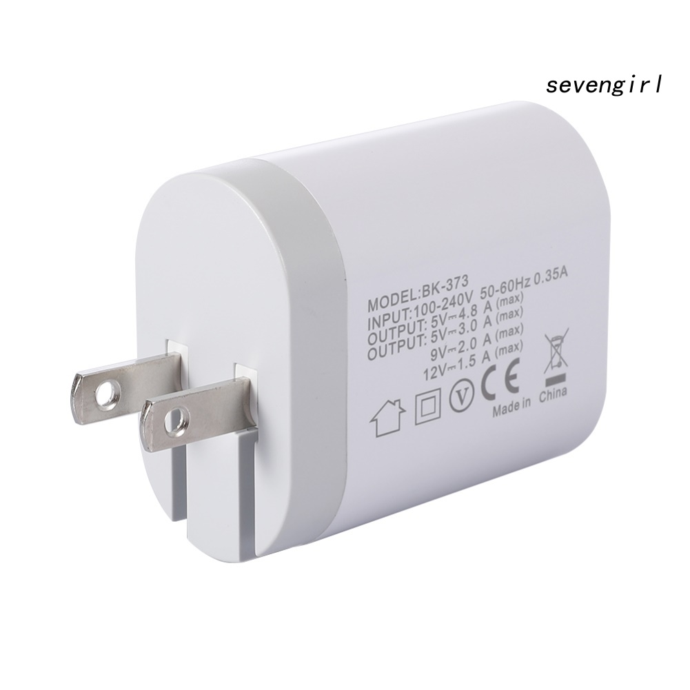 Củ Sạc Nhanh Qc 3.0 3 Cổng Usb Mang Đi Được