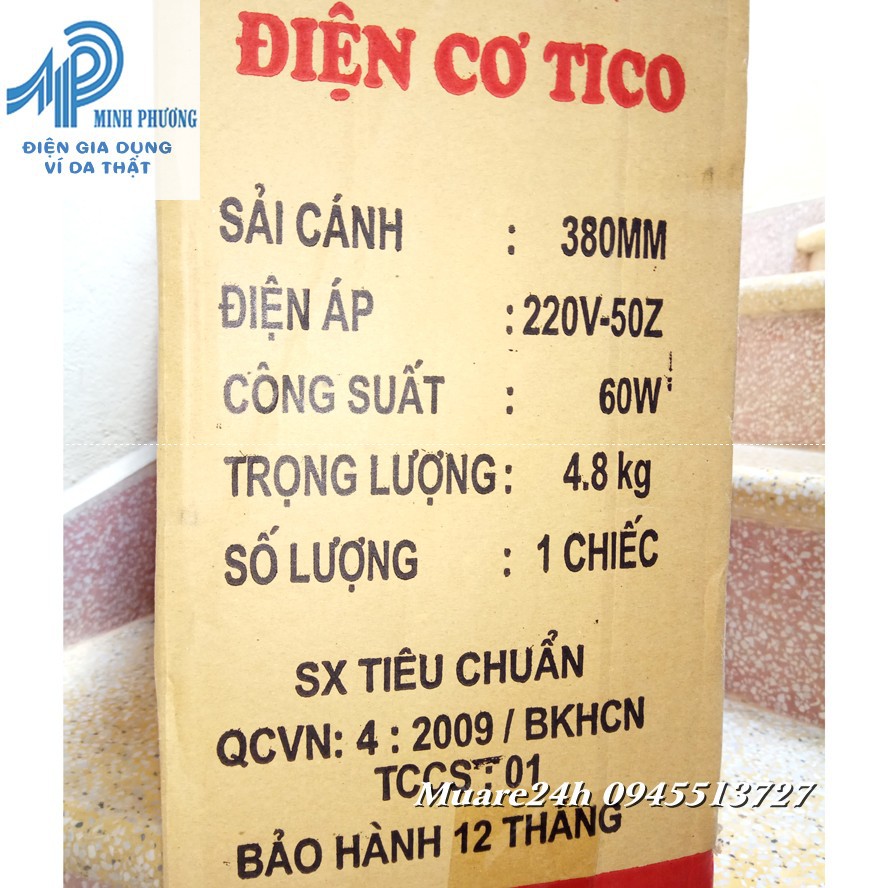 Bảo Hành 12 Tháng Quạt hộp Việt Nhật Tico B400 60W