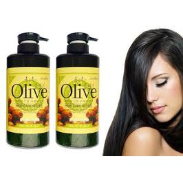 Combo 2 Chai Dầu Gội Và Dầu Xả Olive Hàn Quốc 800ml/ Chai