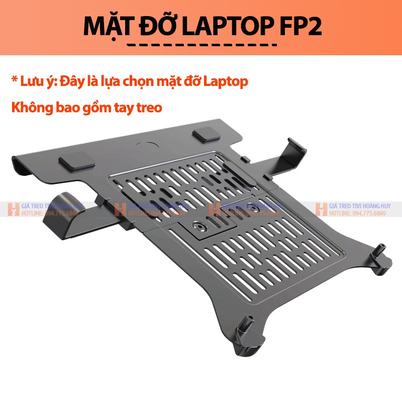COMBO / Giá Treo Màn Hình NB F160 17 - 27 Inch Kèm Kẹp Đỡ Laptop FP2 10 - 17 Inch Chính Hãng NB