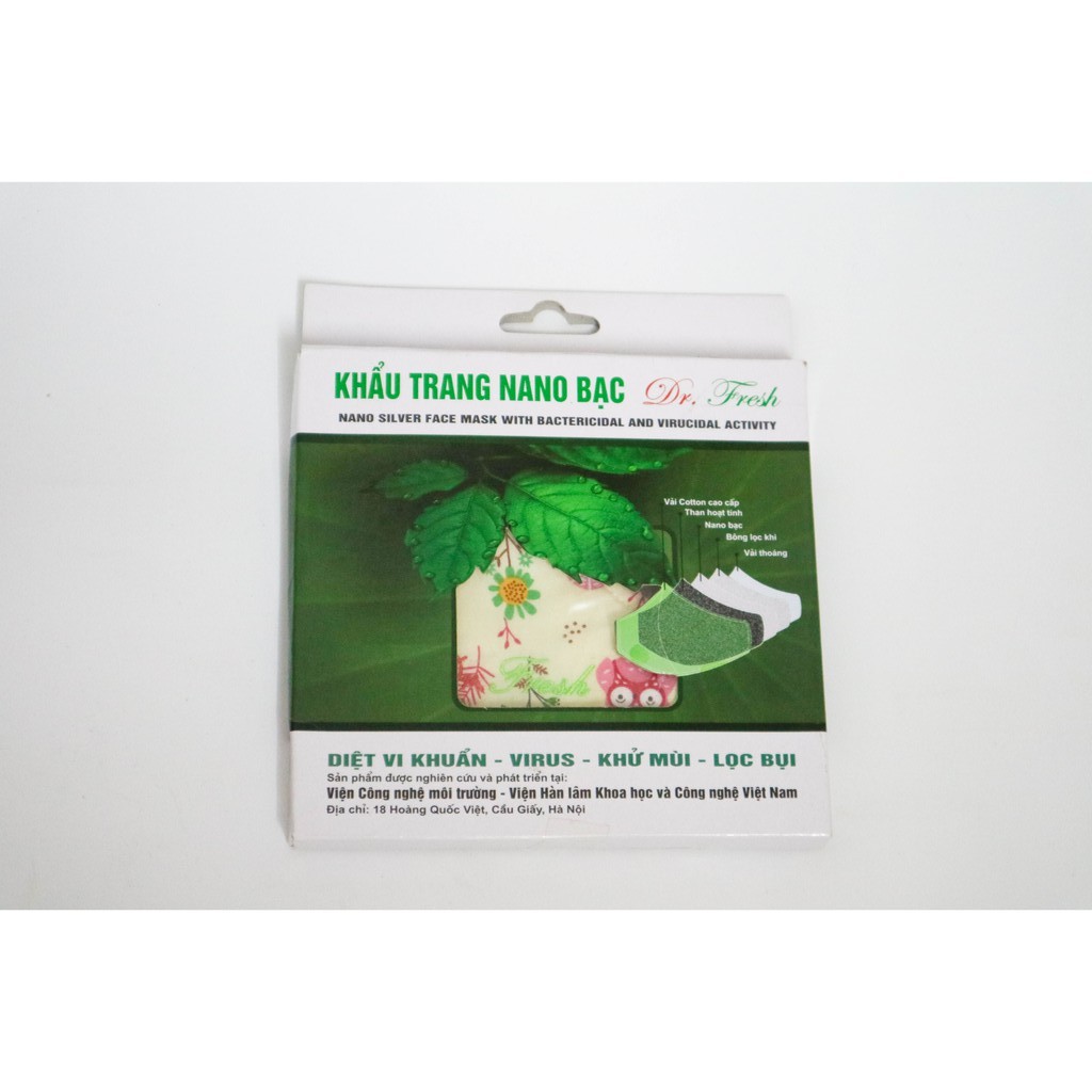 [Sản Phẩm Khoa Học] - KHẨU TRANG NANO BẠC DR. FRESH KIDS - Size trẻ em - Loại không hộp