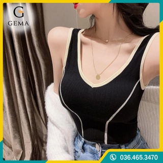 Áo bra thun dáng dài chiết eo, Áo ba lỗ Áo tập gym nữ cotton có đệm ngực túi zip