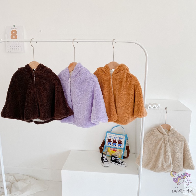 Áo choàng họa tiết hoạt hình thời trang Hàn Quốc chống gió cho bé