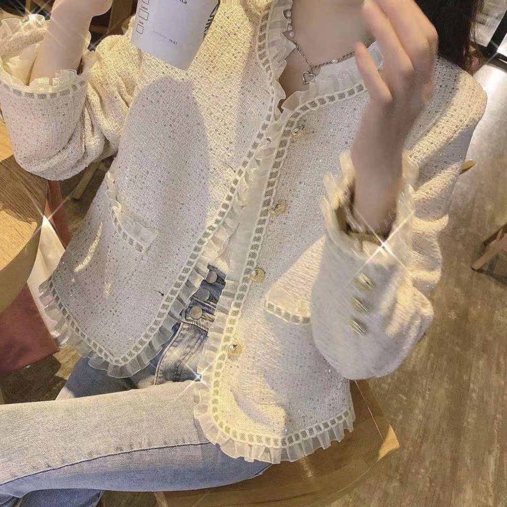 Áo Khoác Ngắn Phong Cách Pháp Cổ Điển Thời Trang Mùa Thu 2022 Xiaoxiangf Cho Nữ