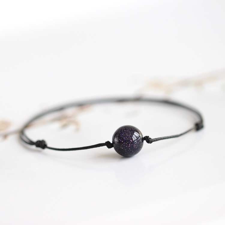 Vòng tay 1 hạt đá nhiều màu sắc giá rẻ