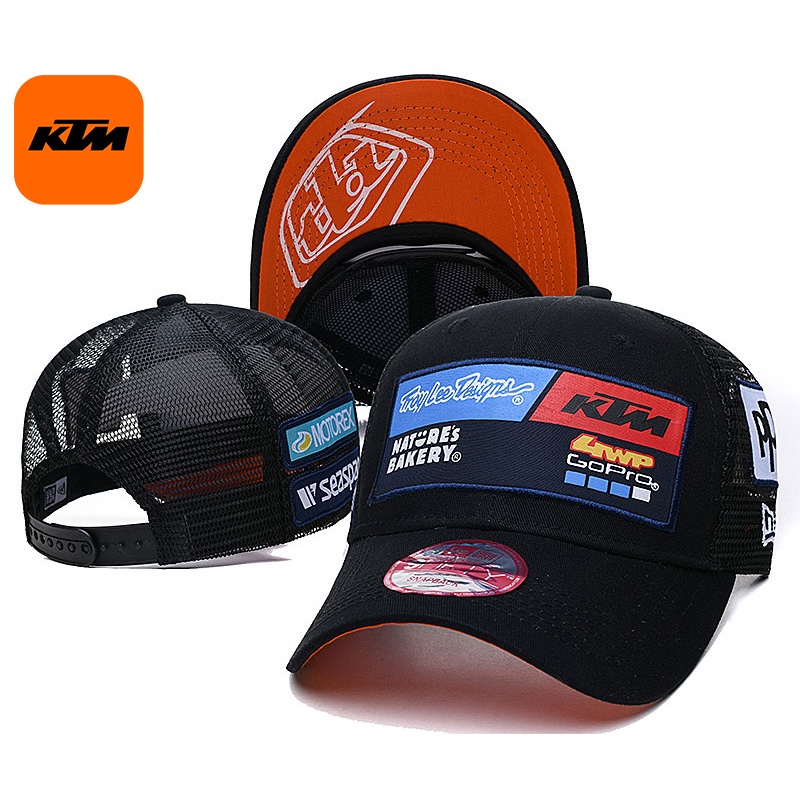 Mũ Lưỡi Trai Màu Đen Thêu Chữ KTM Troy Lee Cá Tính