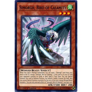 Thẻ bài Yugioh - TCG - Simorgh, Bird of Calamity / RIRA-EN019'