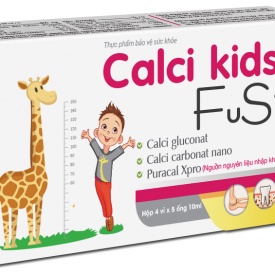 Siro bổ sung canxi cho bé Calci Kids Fusi - Giúp xương và răng chắc khoẻ,Phát triển chiều cao, giảm còi xương ở trẻ em