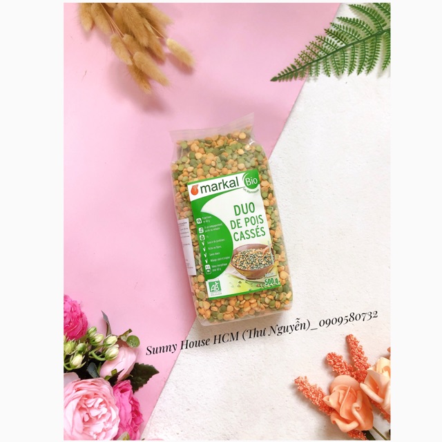 Đậu Hà Lan Hữu Cơ MARKAL (xanh &amp; vàng) 100g - 500g