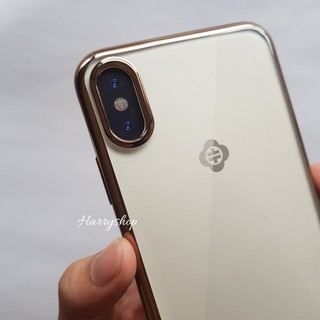 Ốp lưng silicon mạ viền màu TOTU cho IPhone X XS/IPhone XS Max